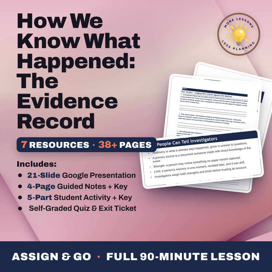 How We Know What Happened: The Evidence Record cover