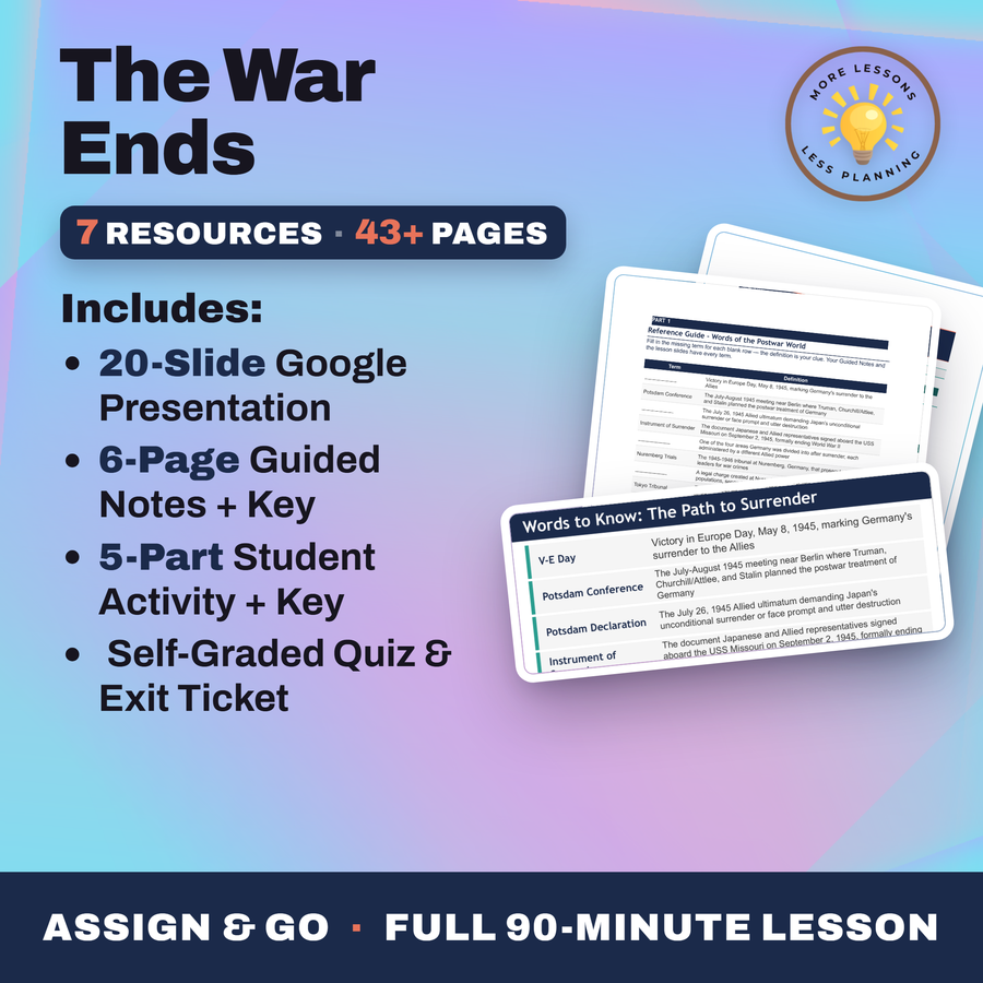 The War Ends cover